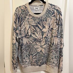 Feat tropical print sweatshirt, size medium